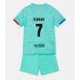 Barcelona Ferran Torres #7 Barnkläder Tredje matchtröja till baby 2023-24 Kortärmad (+ Korta byxor) Billigt